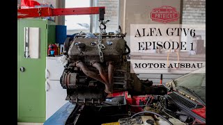 Alfa GTV6 Classic Car Restauration | Engine Removal
