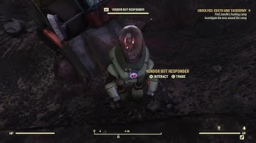 Fallout 76 New Responder Vendor Bot Spawn Location Found!