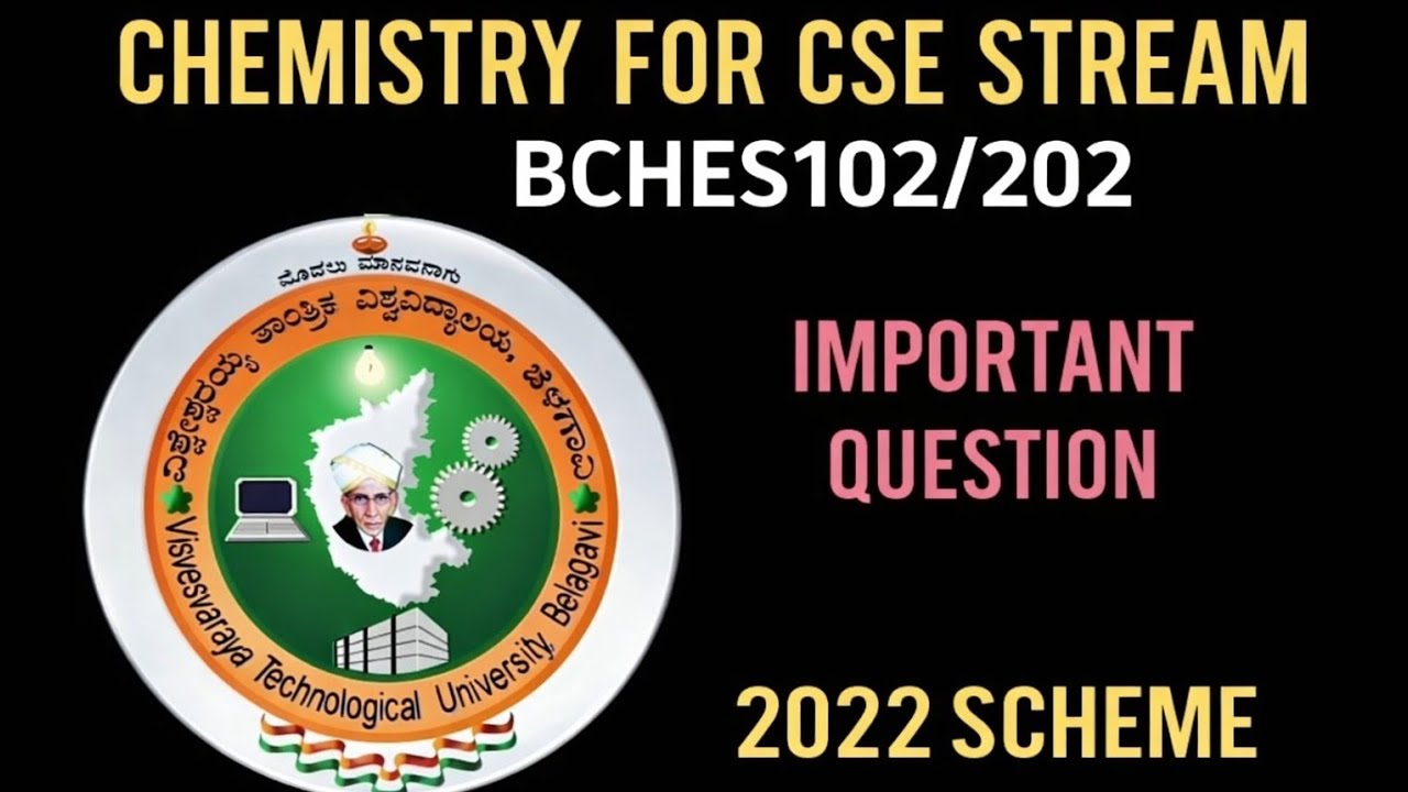Applied Chemistry for CSE Stream important questions and passing package BCHES102/202|