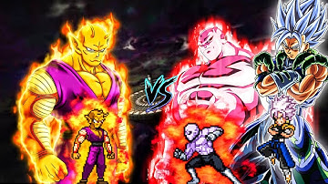 Orange Piccolo V2 OP VS Jiren OP (all form) & Gogetto MUI OP in Jump Force Mugen😱