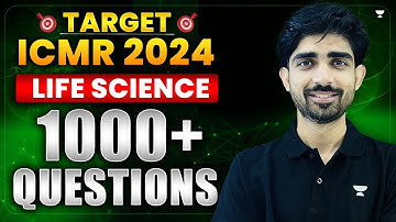 ICMR 2024 Life Science | 1000+ ICMR JRF Questions | ICMR 2024 Exam | Yogesh Bishnoi