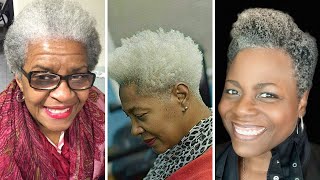 Older Women Short Hairstyles to try this 2024 | 50 to 80yrs Black Women Shorthair