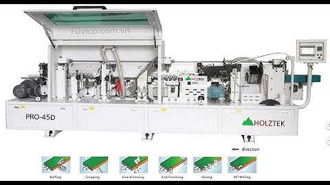 Máy dán cạnh tự động nghiêng 45 độ Holztek