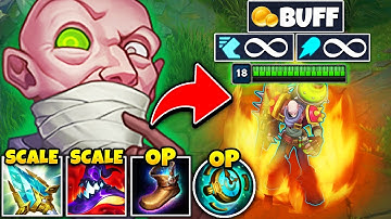 Singed but everything scales and I become late game Thanos (LEVEL 16 AT 22 MINUTES)