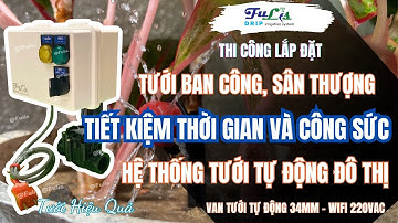 Lắp Đặt Tưới Tiêu Thông Minh Cho Cây Cảnh Rau Ban Công | Hướng Dẫn Chi Tiết
