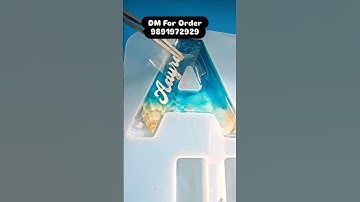 Personalized Letter Resin Keychain – Custom Initial Keychain