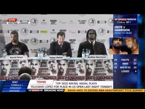 David Haye and Audley Harrison announce their Worl...