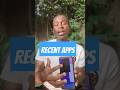 do recent apps use RAM #smartphone #tech