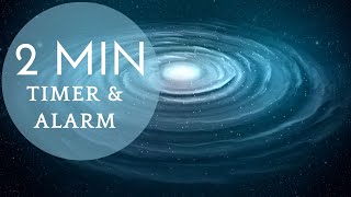 2 MINUTE TIMER with ALARM  - Galaxy Background