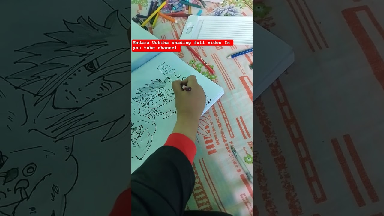madara Uchiha ka sketching and shading, kaise kare? madara Uchiha drawing, madara Uchiha 🔥