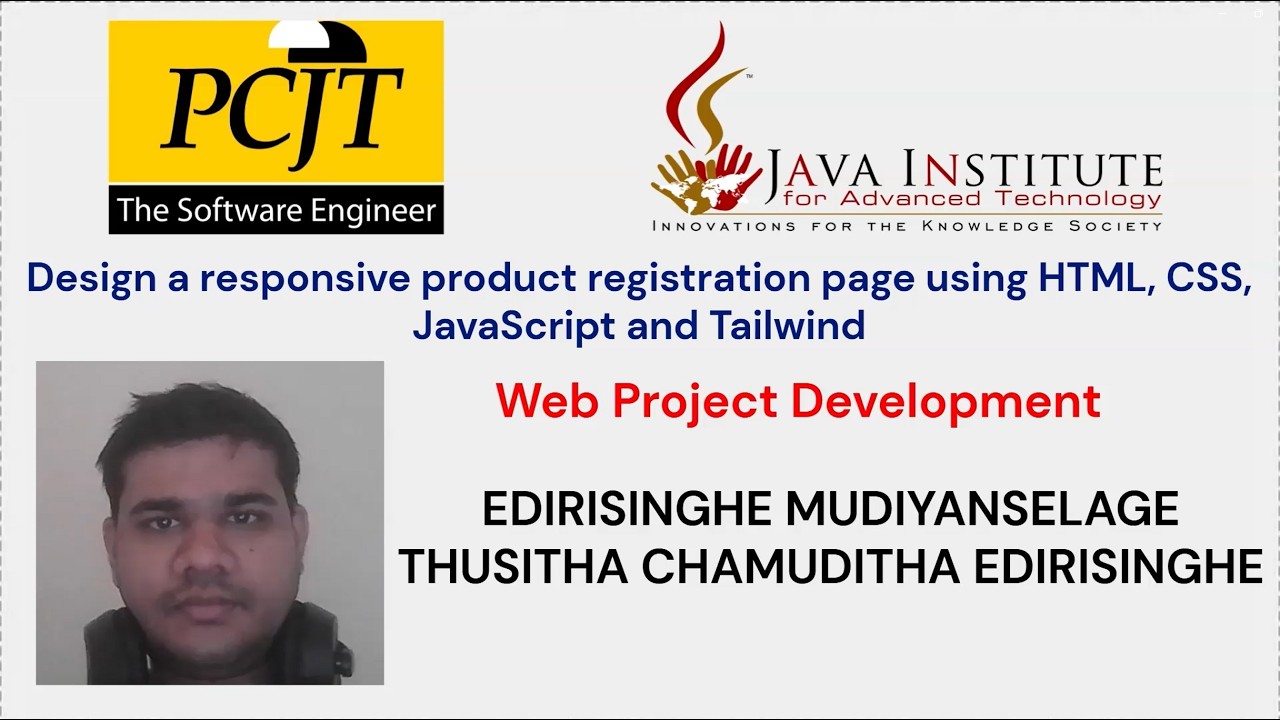 Design a responsive product registration page using HTML, CSS ...