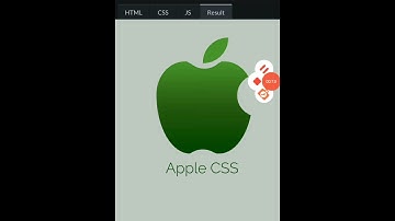 How to create Apple logo using HTML and CSS