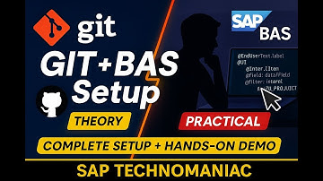 GIT in SAP BAS uitgelegd ⚡ Volledige installatie met GitHub | Theorie + praktische demo