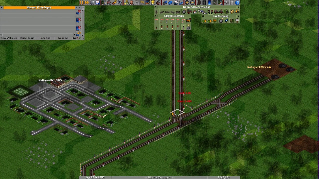 OpenTTD 1M pounds in 1052 YouTube