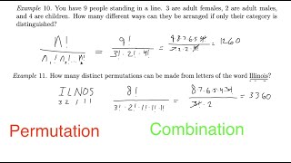 Methods of Enumeration - Permutations & Combinations Part 2