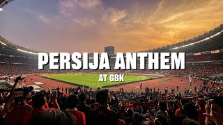 Persija Anthem at GBK with Sunset | Persija Menyatukan Kita Semua |