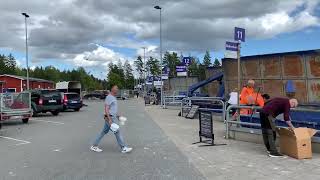 Recycling Station For The Public In A Town North Of Stockholm Tellusant