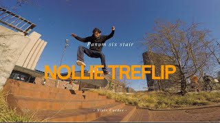 Can I Land a Nollie Treflip Down 6 Stair? | Skate Trick