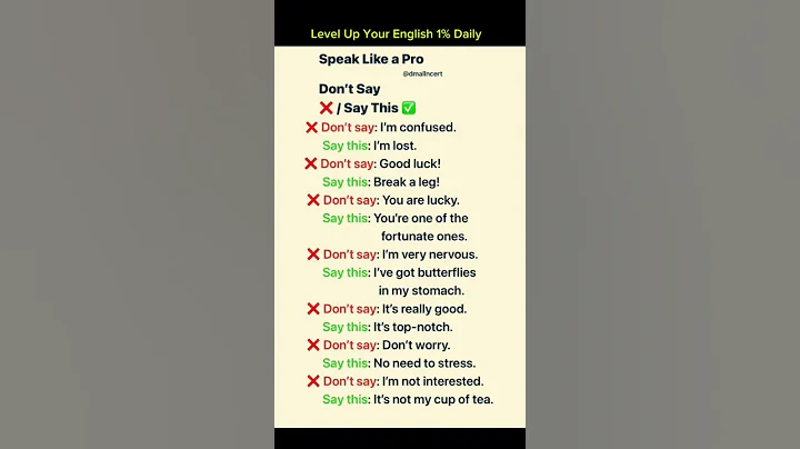 Don't Say This in English - say This instead! 🔥 | #englishlearning #speakconfident #shorts