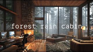 Forest Rain Cabin | Calm Focus Lofi | Perfect music for work, no distraction