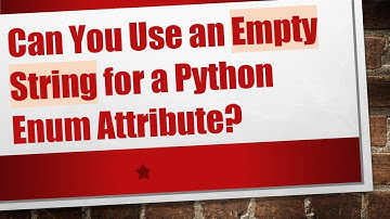 Can You Use an Empty String for a Python Enum Attribute?
