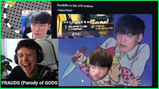Faker's Insane Muscle Memory, FRAUDS (GODS Parody) & Caedrel Reacts To 1v1 With FNC Noah