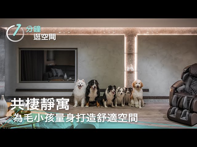 圓弧動線 × 材質交織|為毛小孩量身打造的安全舒適空間|共棲靜寓 | 遇見設計 Max Design