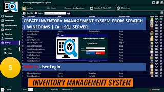 How to Create An Inventory Management System from Scratch | WinForms | C# | Part 5: User Login