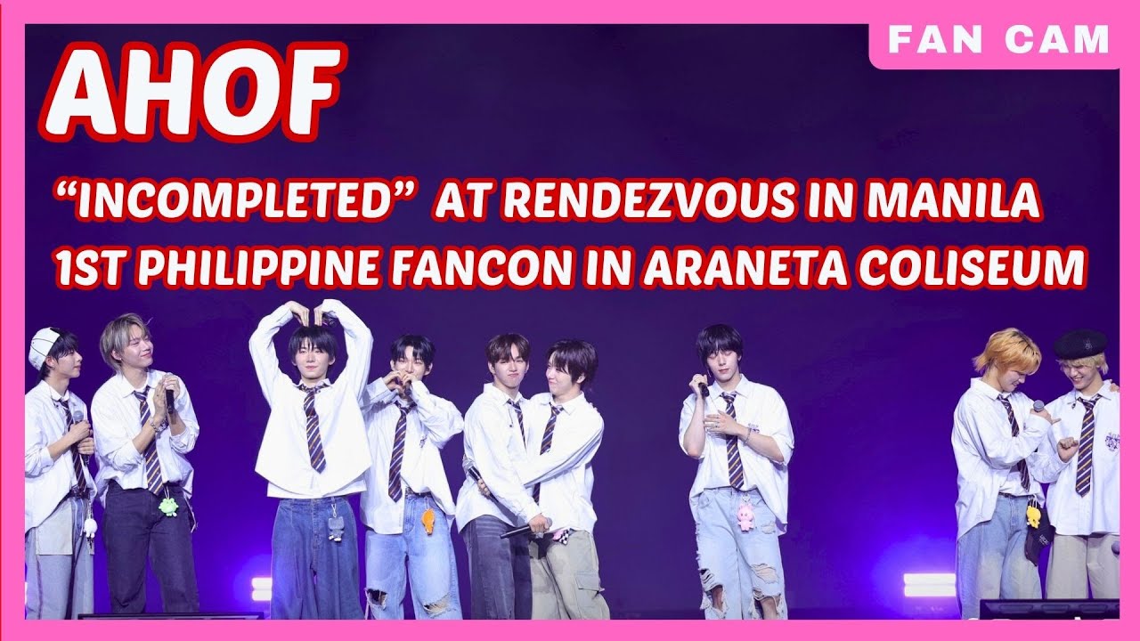 250830 AHOF 아홉 INCOMPLETED Live Performance | 1ST PHILIPPINE FANCON ...