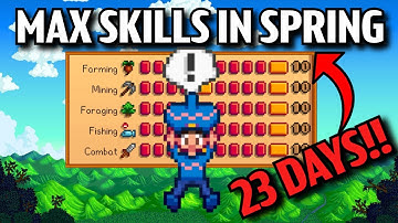 I Maxed EVERY Skill In Stardew Valley In Only 23 Days.