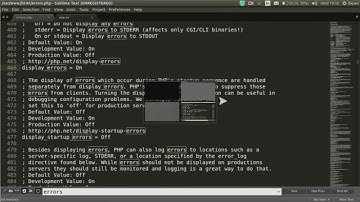 How to Enable or disable PHP  Errors - UBUNTU - Video Tutorial