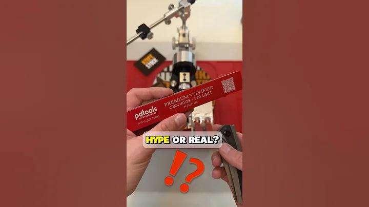 PDT 550 Premium Vitrified Stone from UKSG 🔥 Sharpness Test Fixed angle Sharpening System💀 ​⁠