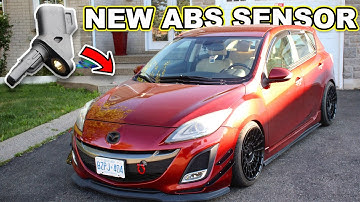 How to Install FRONT ABS SENSOR on a MAZDA 3!