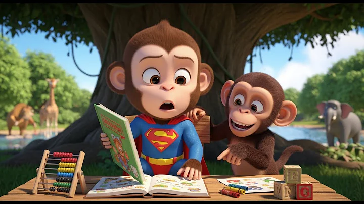 Study Time Showdown! Super Monkey & Chimp Buddy Learn, Laugh & Level Up! 🐒📚✨ | Monkey Babies
