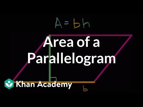 Vídeo: Com Es Calcula L’àrea D’un Paral·lelogram