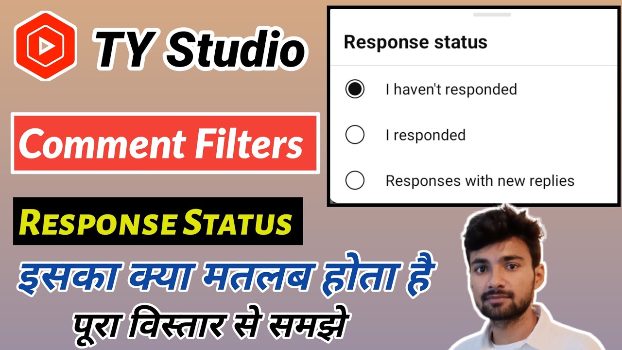Comment Filter Response Status I Havent Responded I Responded Responses With New Replies YT Studio