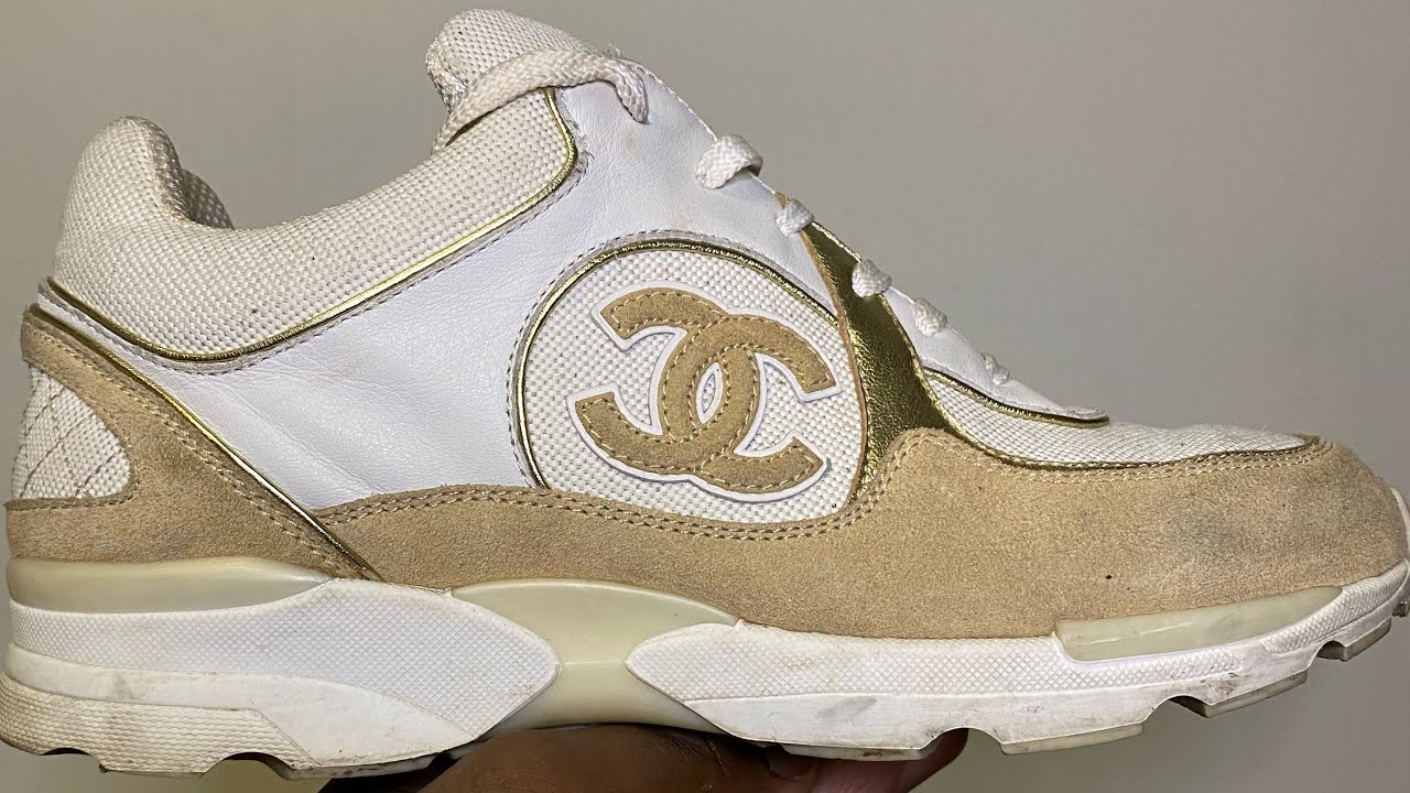 Dry cleaning Chanel Sneakers with IG:Chico_Restorations. 