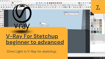 V-Ray For Sketchup Beginner to advanced #1/7 Omni light in V-Ray for Sketchup