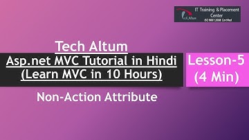 NonAction Attribute | Use of NonAction Attribute in MVC | MVC Tutorial in Hindi | Lesson - 5