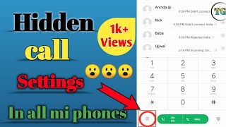 Call setting tips in all mi phones |mi note 6 pro call setting|call setting kaise kare? 