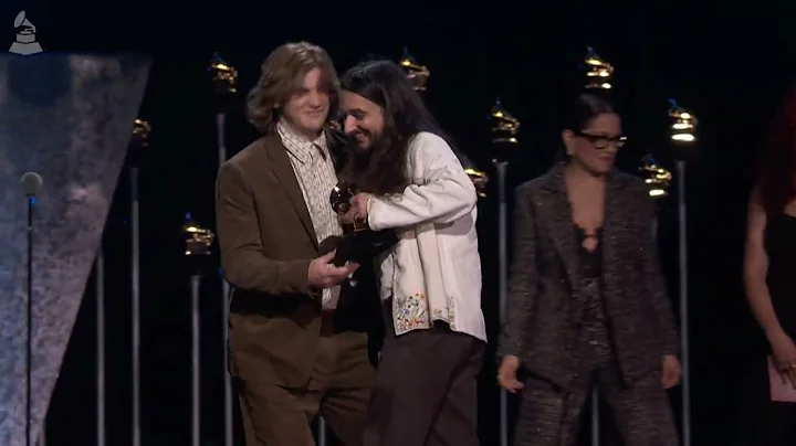 WET LEG Wins Best Remixed Recording | 2024 GRAMMYs Acceptance Speech