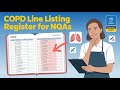 COPD line listing register for NQAS village health centre #villagehealth #nqas #cho #trending #copd