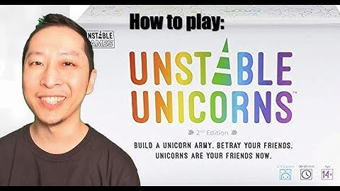 How to play Unstable Unicorns in 1min (with animations) | Guide and Instructions |#bestcardgames