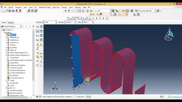Abaqus Tutorial Videos - Static Analysis of Surface Spring Plate in Abaqus 6.14