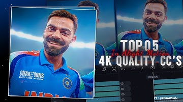Top 5 High-Quality 4K CC Presets & XML Files for Cricket Editors ☠️ Link in description 🤩