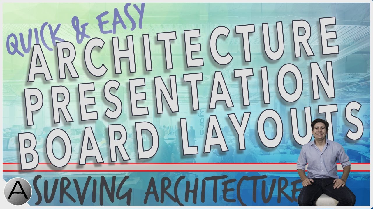 how to compose architectural presentation boards youtube