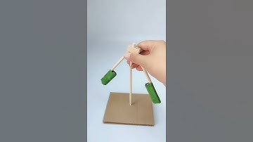 Talented man balancing skills how to make balance man with waste material in 5 second craft hub idea