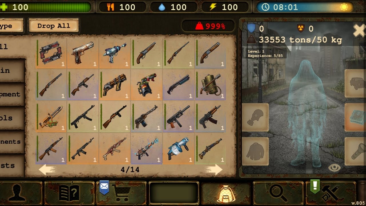 DAY R PREMIUM 1.805 ULTIMATE MOD APK PROMO CODE WEAPON AND ARMOUR - YouTube