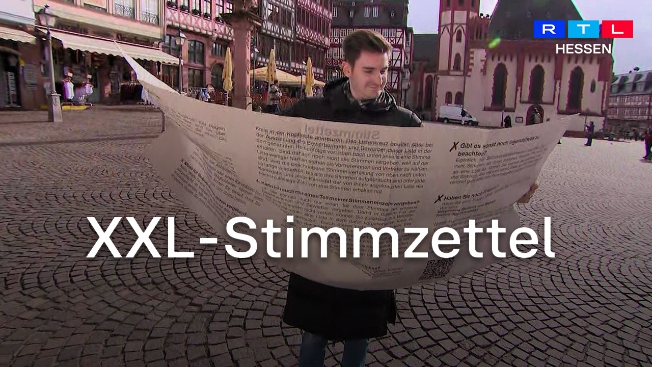 Kommunalwahl in Frankfurt – DAS ist der größte Wahlzettel Deutschlands!