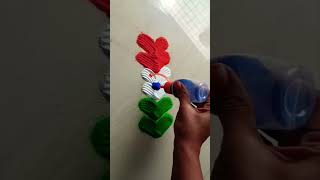 independencedayrangoli relaxingvideos satisfying easyrangoli festivalrangoli homedecor viral